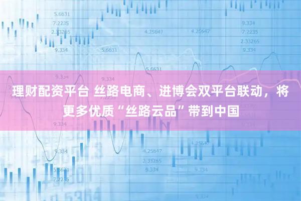 理财配资平台 丝路电商、进博会双平台联动，将更多优质“丝路云品”带到中国