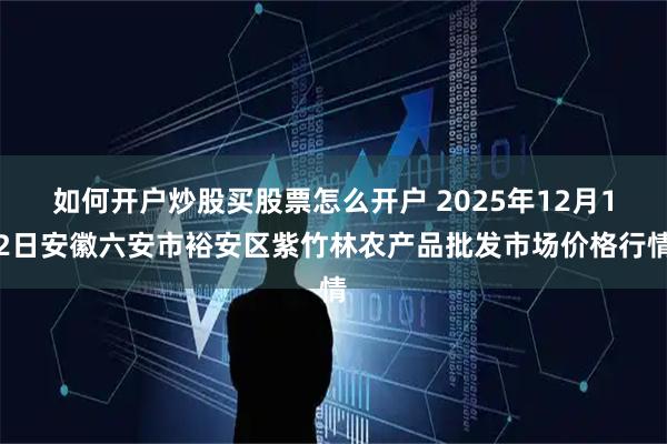 如何开户炒股买股票怎么开户 2025年12月12日安徽六安市裕安区紫竹林农产品批发市场价格行情