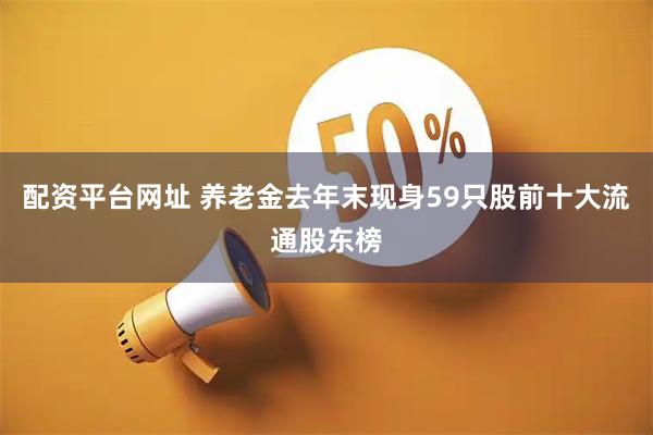 配资平台网址 养老金去年末现身59只股前十大流通股东榜